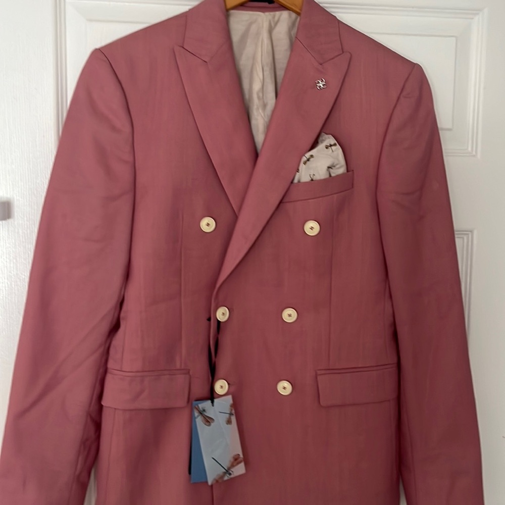 COPY - Zara double breasted summer 2017 pink suit